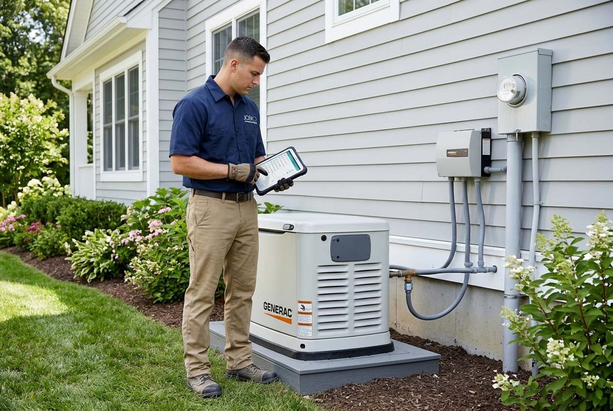 Lake Fredrica Florida Generator Installation image